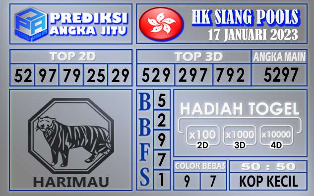 Prediksi togel hksiang hari ini 17 januari 2023