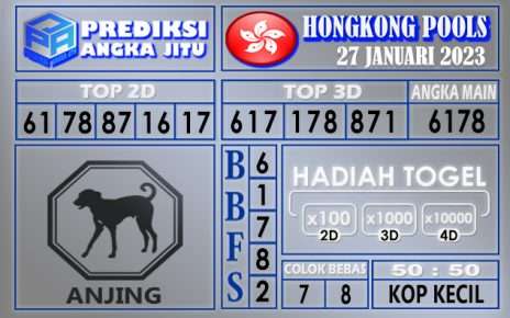 Prediksi togel hongkong hari ini 27 januari 2023