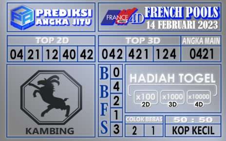 Prediksi togel french hari ini 13 februari 2023