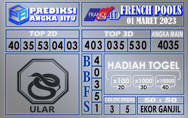 Prediksi togel french hari ini 28 februari 2023