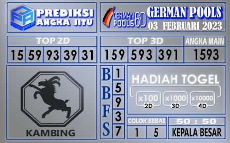 Prediksi togel german hari ini 03 februari 2023