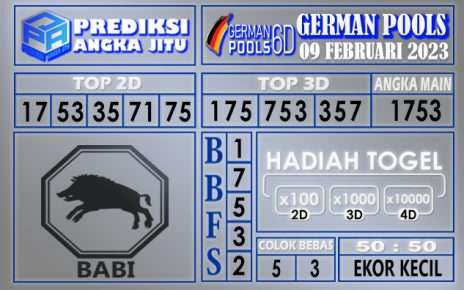 Prediksi togel german hari ini 08 februari 2023