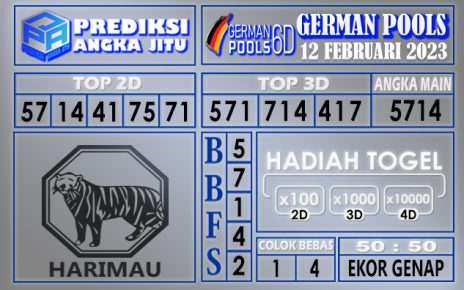 Prediksi togel german hari ini 11 februari 2023