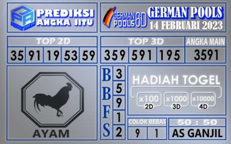 Prediksi togel german hari ini 13 februari 2023