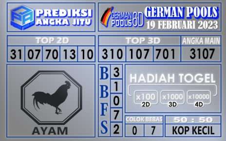 Prediksi togel german hari ini 18 februari 2023