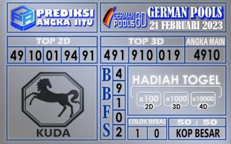 Prediksi togel german hari ini 20 februari 2023