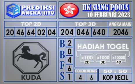 Prediksi togel hksiang hari ini 10 februari 2023