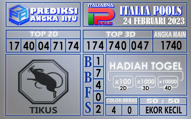 Prediksi togel italia hari ini 24 februari 2023