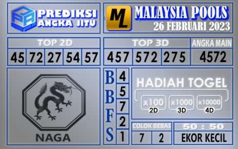 Prediksi togel malaysia hari ini 26 februari 2023