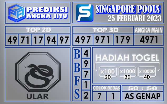 Prediksi togel singapore hari ini 25 februari 2023