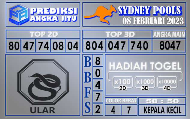 Prediksi togel sydney hari ini 08 februari 2023