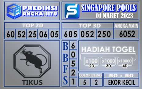 Prediksi singapore hari ini 01 maret 2023