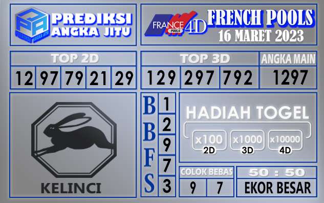 Prediksi togel french hari ini 15 maret 2023