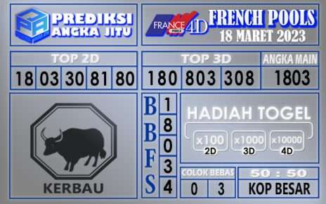 Prediksi togel french hari ini 17 maret 2023