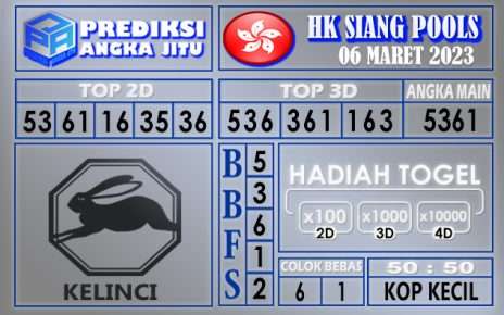 Prediksi togel hksiang hari ini 06 maret 2023