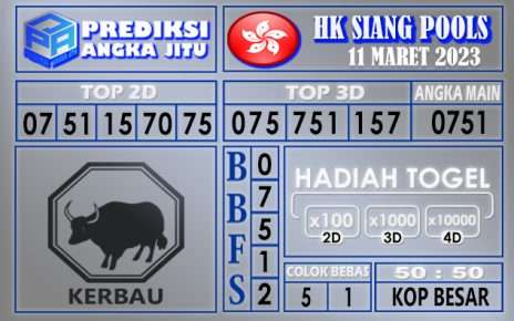 Prediksi togel hksiang hari ini 11 maret 2023