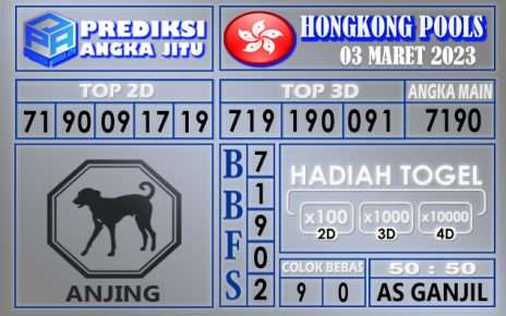 Prediksi togel hongkong hari ini 03 maret 2023