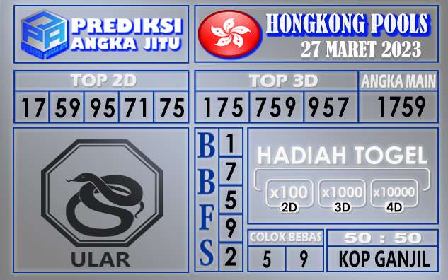 Prediksi togel hongkong hari ini 27 maret 2023