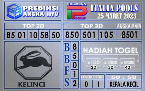 Prediksi togel italia hari ini 25 maret 2023