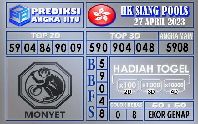 Prediksi Togel HK Siang 27 April 2023