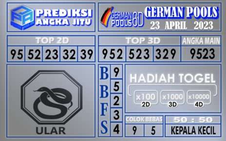 Prediksi togel German hari ini 23 April 2023