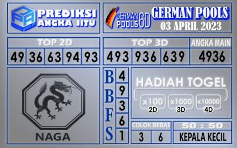 Prediksi togel german hari ini 02 april 2023