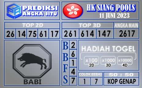 Prediksi HK Siang 11 Juni 2023