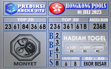 Prediksi Hongkong 01 Juli 2023