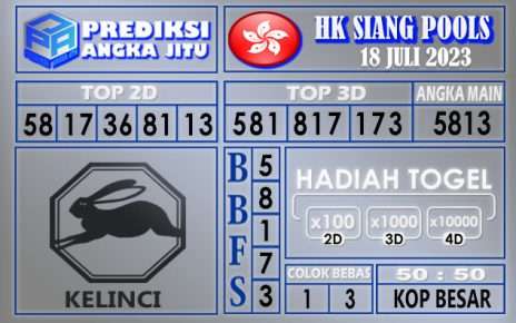 Prediksi HK Siang 18 Juli 2023