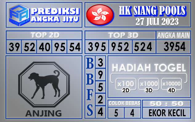 Prediksi HK Siang 27 Juli 2023