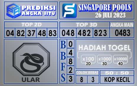 Prediksi Singapore 26 Juli 2023