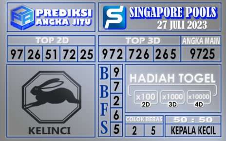 Prediksi Singapore 27 Juli 2023