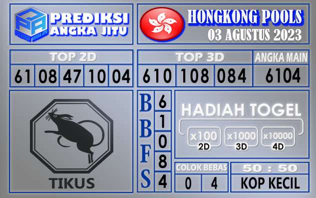 Prediksi Hongkong 03 Agustus 2023