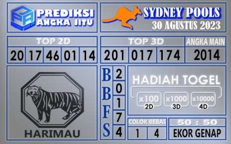 Prediksi Sydney 30 Agustus 2023