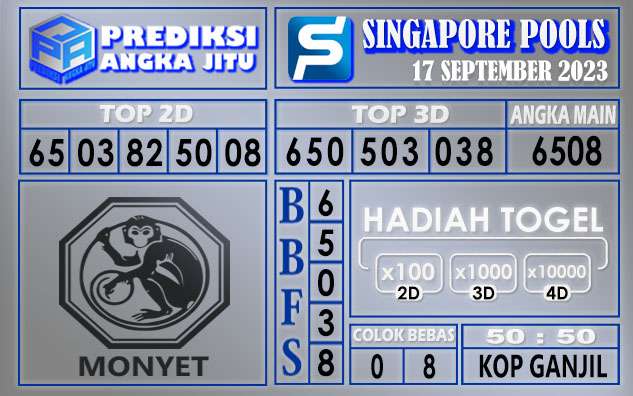 Prediksi Singapore 17 September 2023