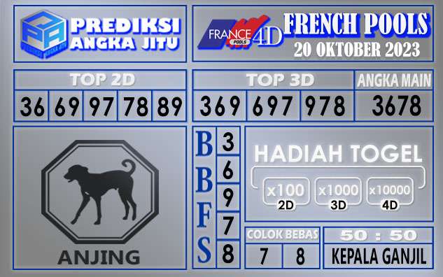 PREDIKSI FRENCH 20 OKTOBER 2023