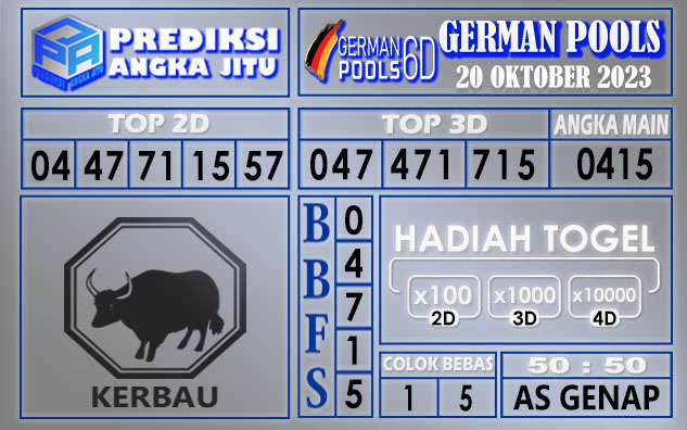 PREDIKSI GERMAN 20 OKTOBER 2023