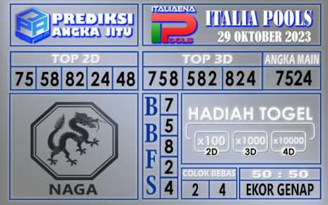 PREDIKSI ITALI 29 OKTOBER 2023