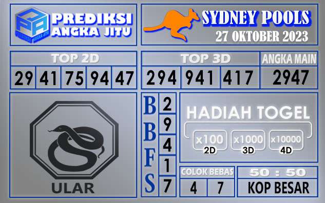 Prediksi Sydney 27 Oktober 2023