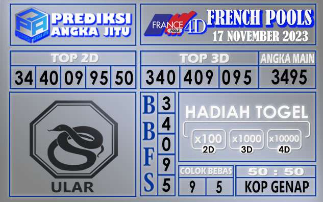 PREDIKSI FRENCH 17 NOVEMBER 2023