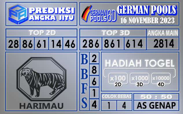 PREDIKSI GERMAN 16 NOVEMBER 2023