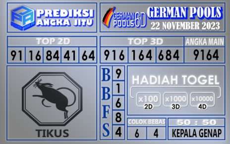 PREDIKSI GERMAN 22 NOVEMBER 2023