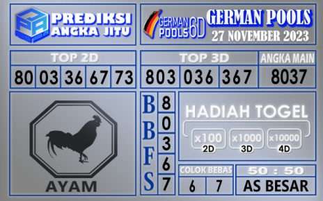 PREDIKSI GERMAN 27 NOVEMBER 2023