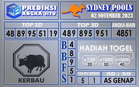 PREDIKSI SYDNEY 02 NOVEMBER 2023