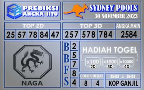 PREDIKSI SYDNEY 30 NOVEMBER 2023