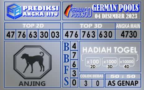 PREDIKSI GERMAN 04 DESEMBER 2023