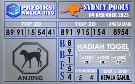 PREDIKSI SYDNEY 09 DESEMBER 2023