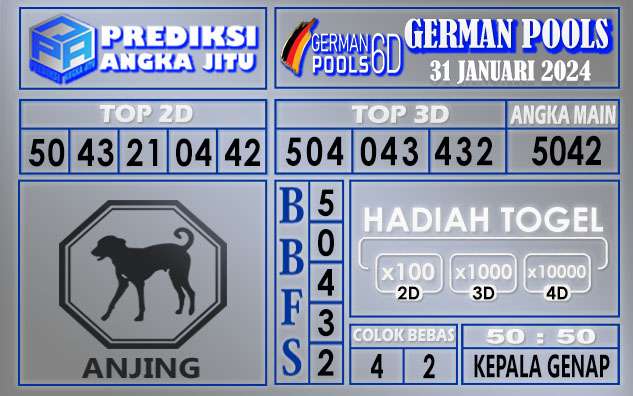 PREDIKSI GERMAN 31 JANUARI 2024