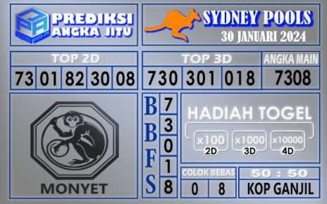 PREDIKSI SYDNEY 30 JANUARI 2024