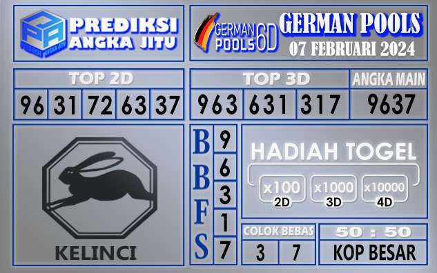 PREDIKSI GERMAN 07 FEBRUARI 2024